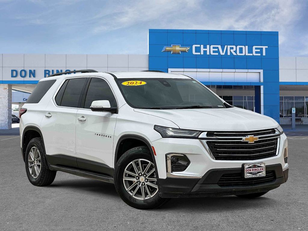 Summit White 2024 Chevrolet Traverse SUV / Crossover Front-Wheel Drive 9-Speed Automatic