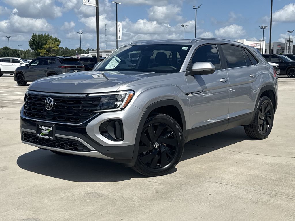 2026 Volkswagen Atlas Cross Sport 2.0T SE w/Technology Silver at DeMontrond Auto Country