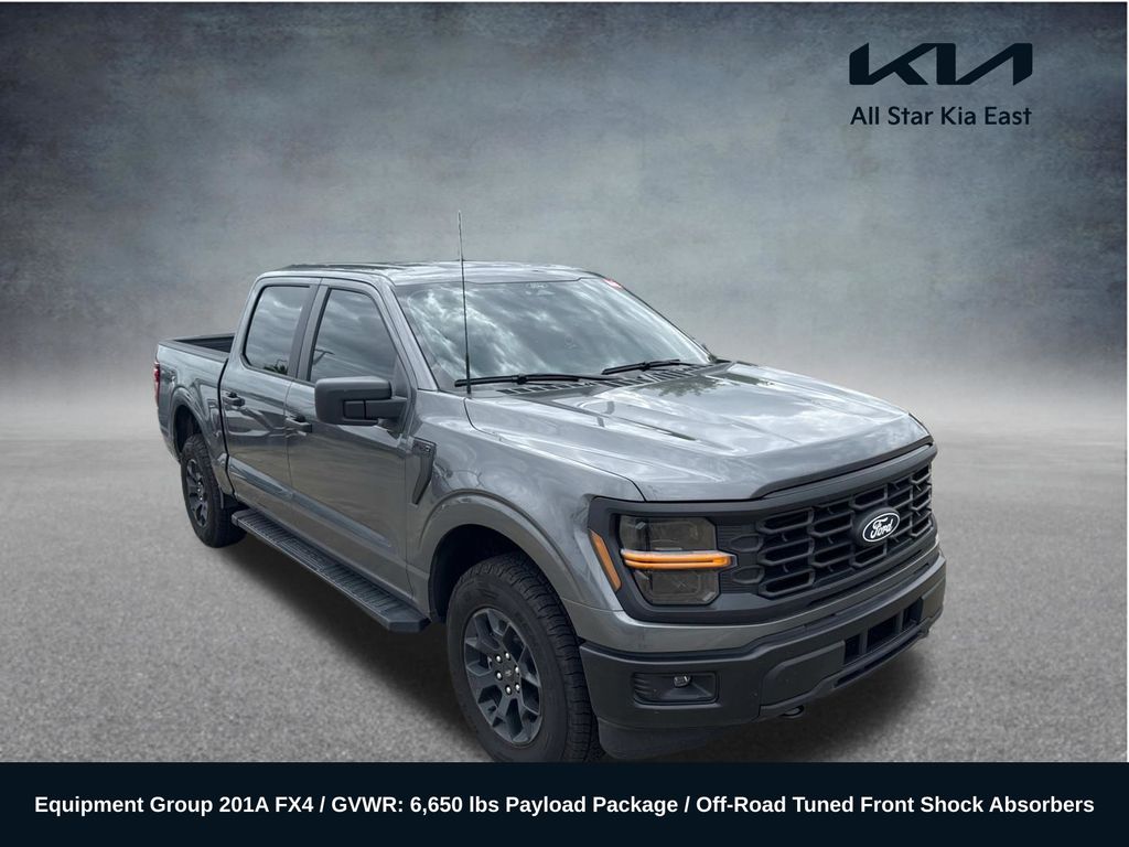 Gray Metallic 2025 Ford F-150 Pickup Truck Four-Wheel Drive Automatic