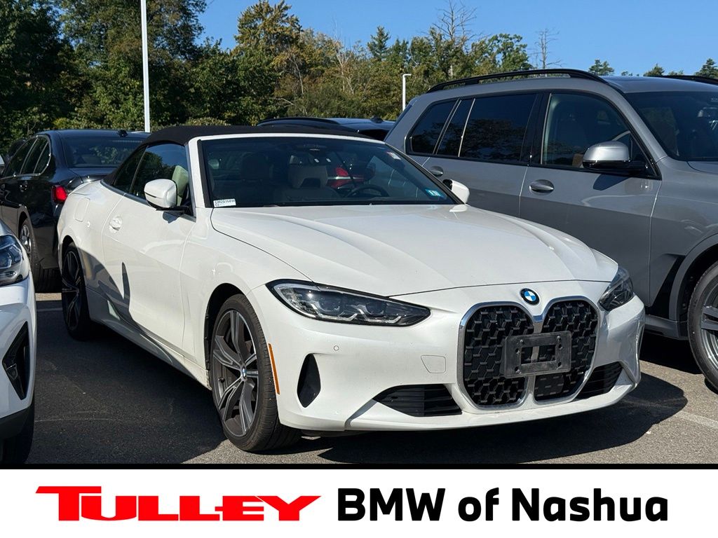 Mineral White Metallic 2024 BMW 4 Series Convertible All-Wheel Drive 8-Speed Automatic
