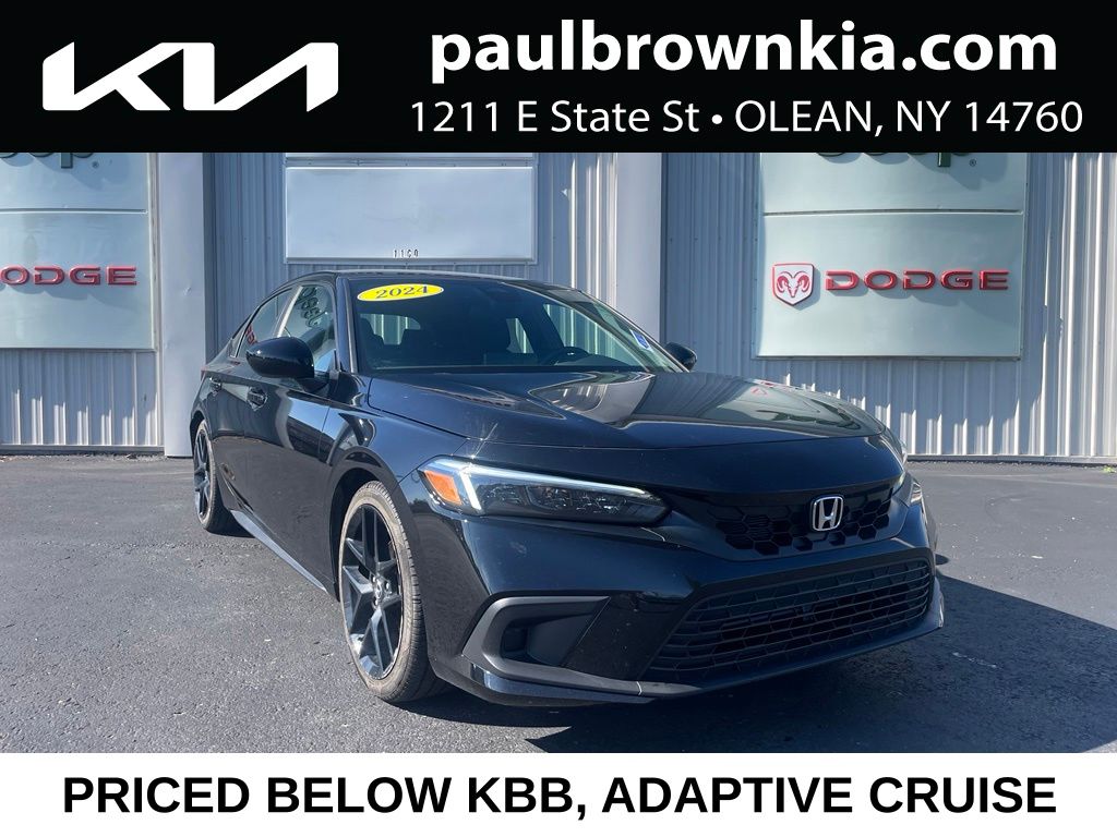 Platinum White Pearl 2024 Honda Civic Hatchback Hatchback Front-Wheel Drive Continuously Variable Transmission