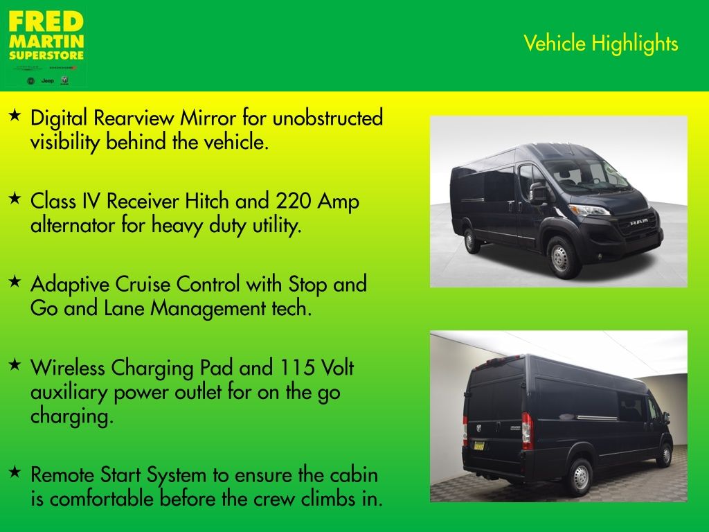 new 2026 Ram ProMaster 3500 car, priced at $61,340