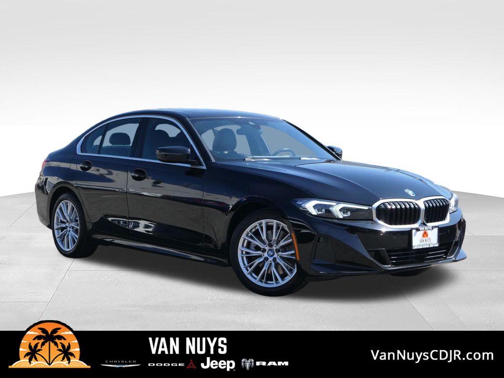 Jet Black 2024 BMW 3 Series Sedan Rear-Wheel Drive 8-Speed Automatic