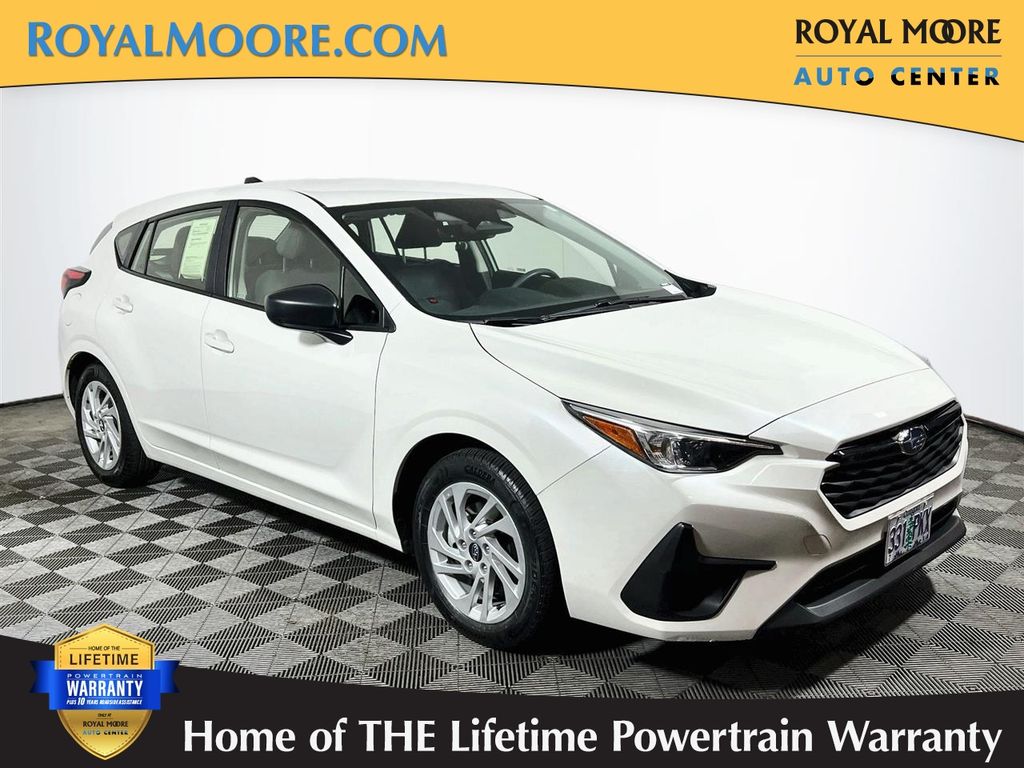 Crystal White Pearl 2024 Subaru Impreza Wagon All-Wheel Drive Continuously Variable Transmission