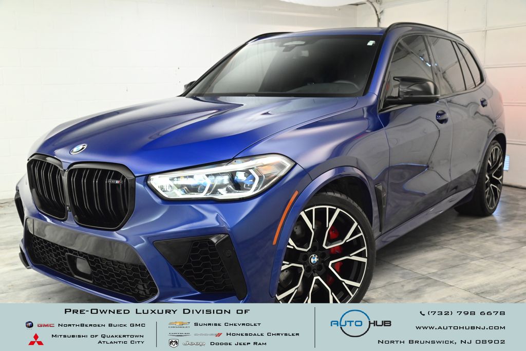 Blue 2022 BMW X5 M AWD SUV / Crossover All-Wheel Drive 8-Speed Automatic