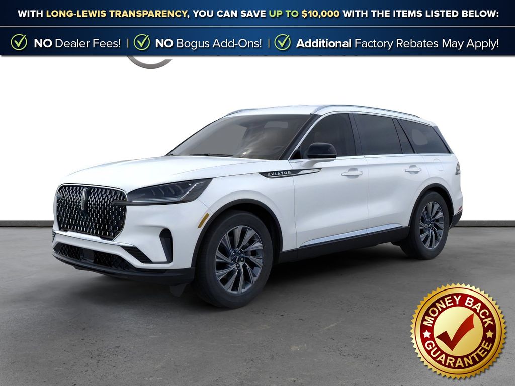 Pristine White Metallic Tri-Coat 2026 Lincoln Aviator SUV / Crossover All-Wheel Drive Automatic