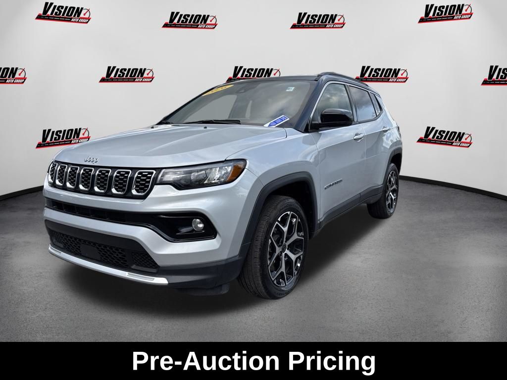 Silver Zynith Metallic Clearcoat 2026 Jeep Compass SUV / Crossover Four-Wheel Drive 8-Speed Automatic