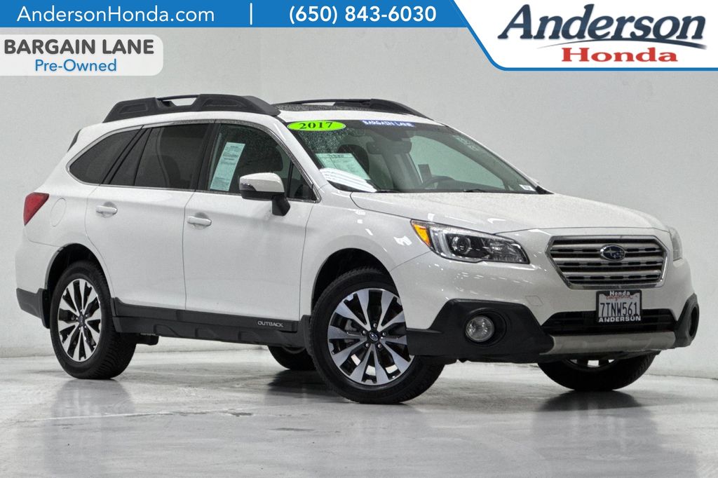 Crystal White Pearl 2017 Subaru Outback 3.6R Limited AWD Wagon All-Wheel Drive Continuously Variable Transmission