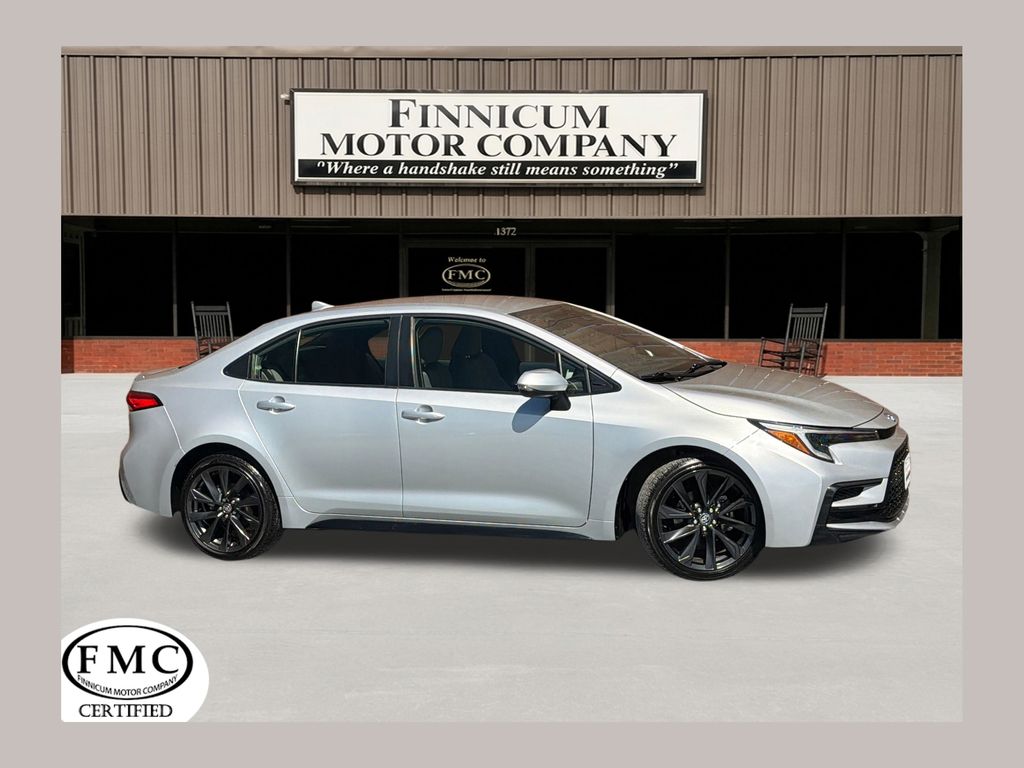 Classic Silver Metallic 2024 Toyota Corolla Hybrid SE FWD Sedan Front-Wheel Drive Continuously Variable Transmission