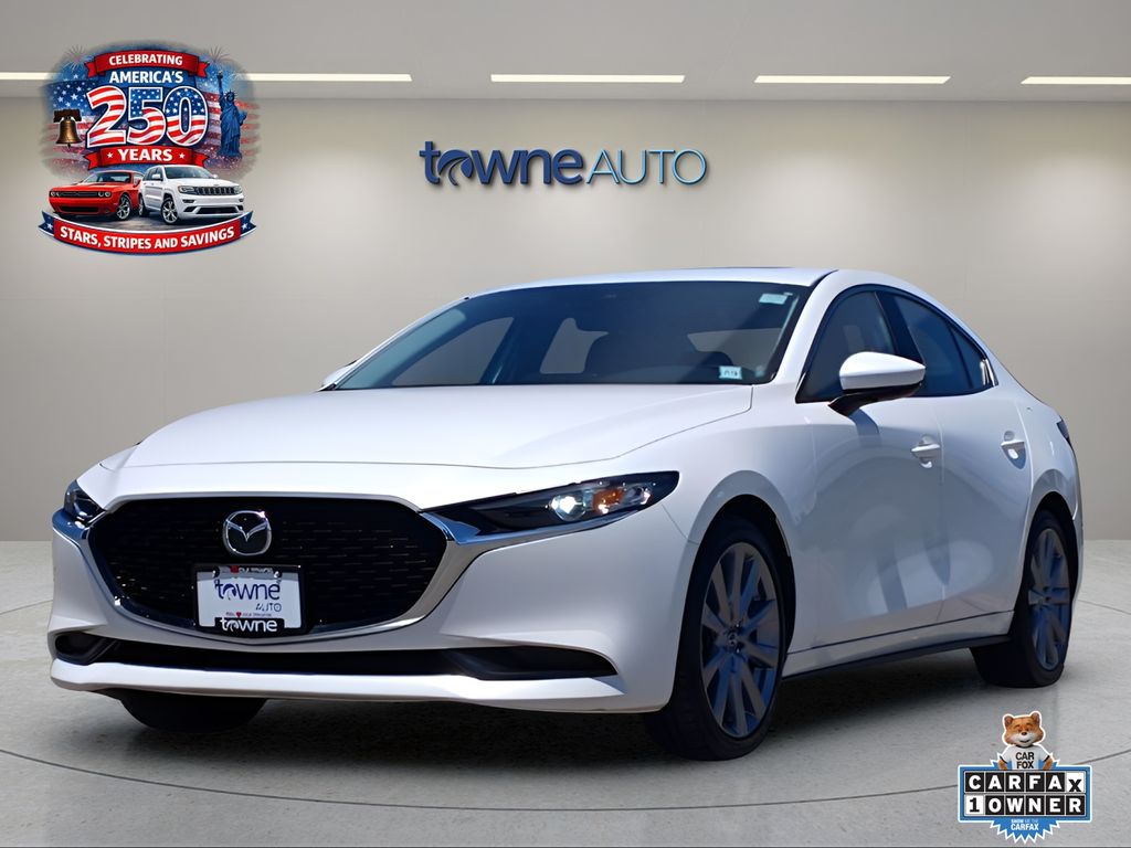Snowflake White Pearl Mica 2021 Mazda MAZDA3 Sedan All-Wheel Drive 6-Speed Automatic