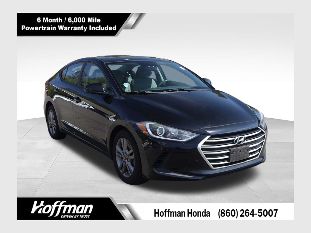 Black Noir Pearl 2017 Hyundai Elantra SE FWD Sedan Front-Wheel Drive 6-Speed Automatic