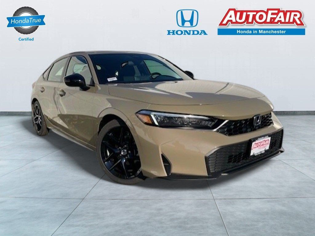 Sand Dune Pearl 2025 Honda Civic Hatchback Hatchback Front-Wheel Drive Continuously Variable Transmission