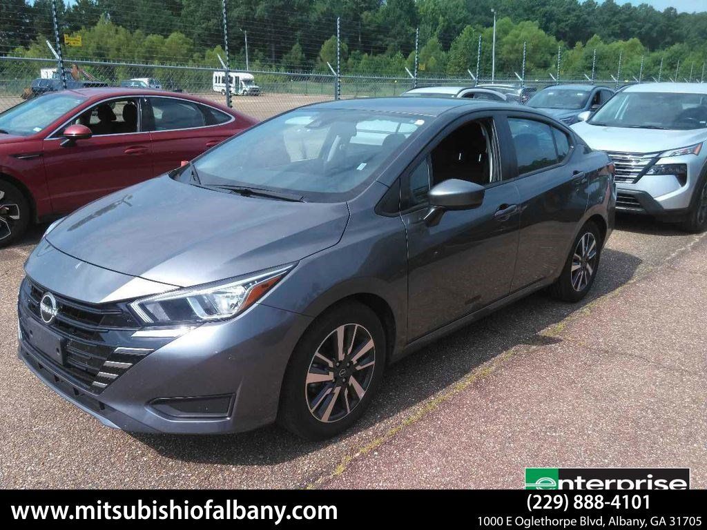 Gray (Gun Metallic) 2024 Nissan Versa Sedan Front-Wheel Drive Continuously Variable Transmission