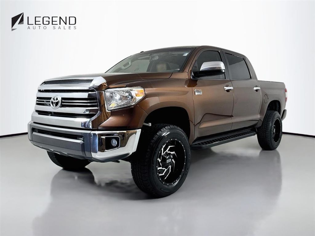 Brown 2017 Toyota Tundra Pickup Truck Four-Wheel Drive 6-Speed Automatic Overdrive