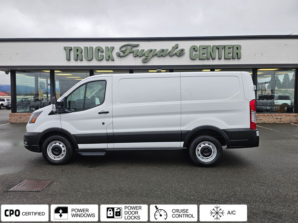 Oxford White 2024 Ford Transit Cargo 150 Low Roof RWD Van Rear-Wheel Drive