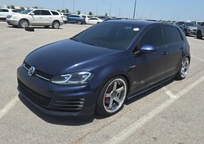 Blue 2017 Volkswagen Golf GTI Hatchback Front-Wheel Drive 6-Speed Dual Clutch