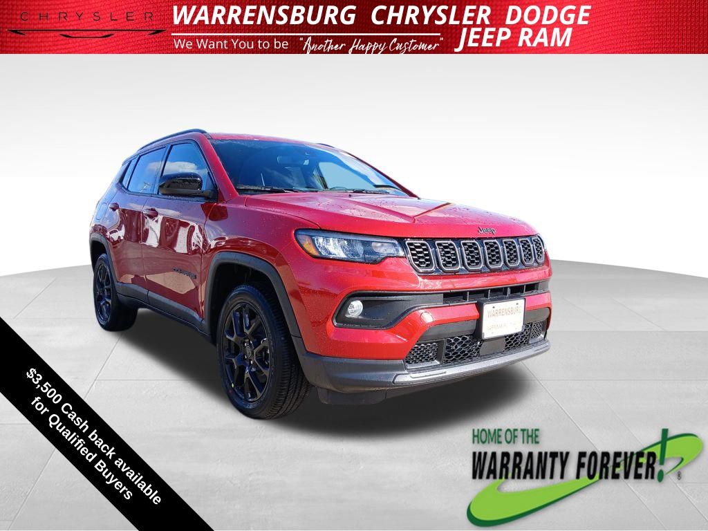 red hot pearlcoat 2026 Jeep Compass Latitude 4WD SUV / Crossover Four-Wheel Drive 8-Speed Automatic