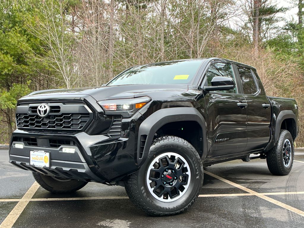 Black 2024 Toyota Tacoma TRD Off-Road Double Cab 4WD Pickup Truck Four-Wheel Drive 8-Speed Automatic