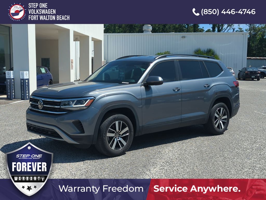 Platinum Gray Metallic 2023 Volkswagen Atlas 2.0T SE 4Motion SUV / Crossover All-Wheel Drive 8-Speed Automatic