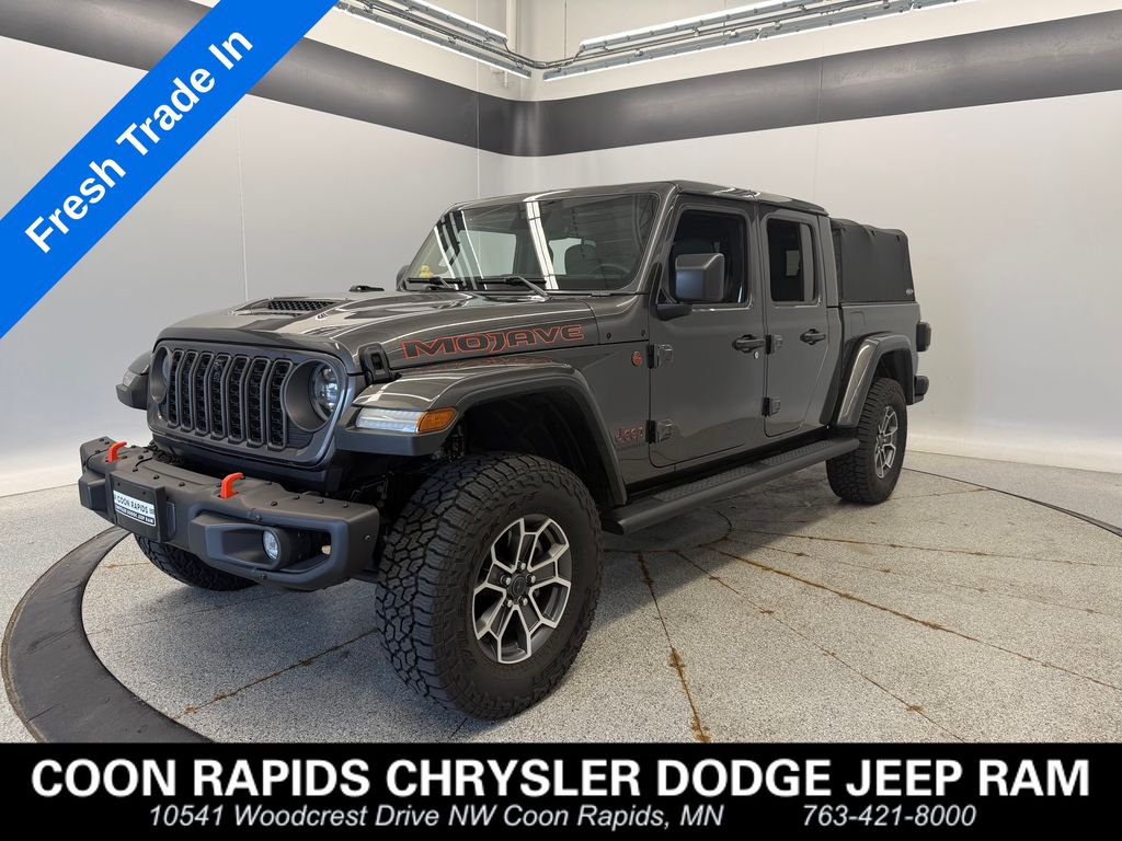 Gray (Granite Crystal Metallic Clearcoat) 2024 Jeep Gladiator Pickup Truck Four-Wheel Drive 8-Speed Automatic