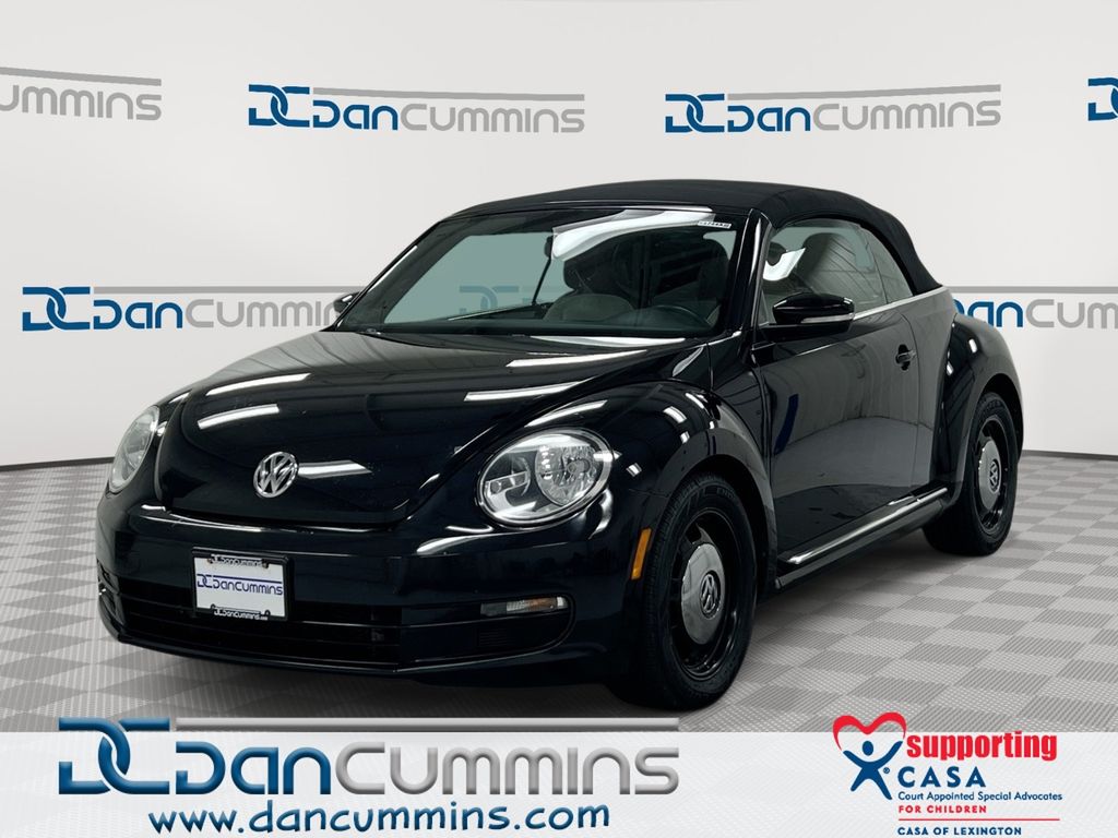 Black 2015 Volkswagen Beetle 1.8T Convertible Convertible Front-Wheel Drive 6-Speed Automatic