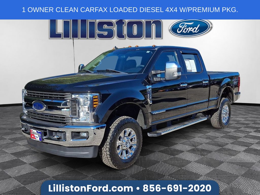 Black Metallic 2019 Ford F-250 Super Duty XLT Crew Cab 4WD Pickup Truck Four-Wheel Drive 6-Speed Automatic