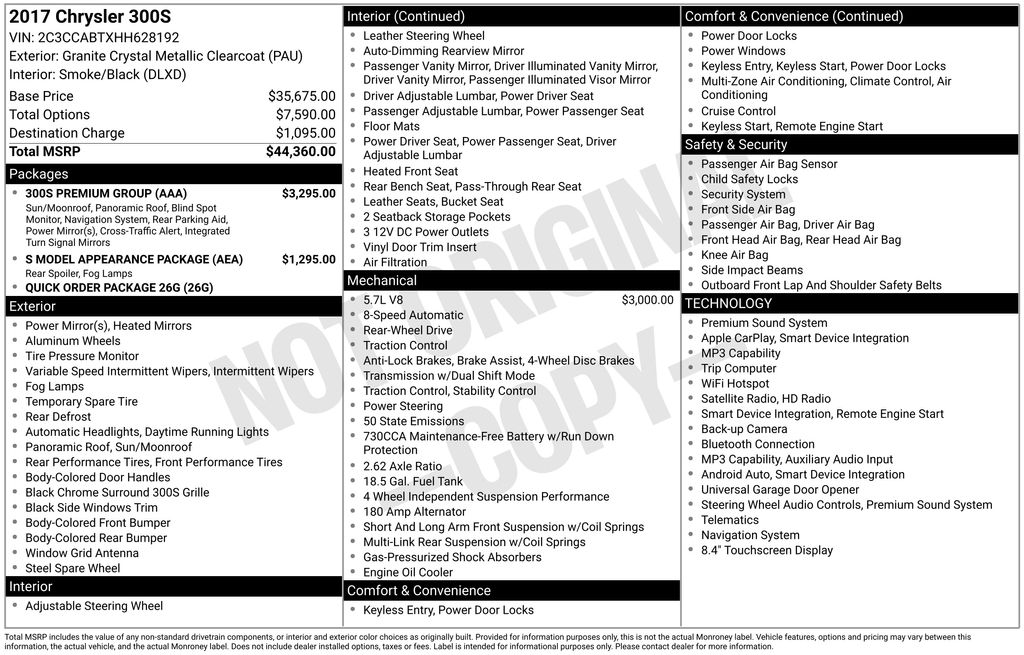 Certified Used 2017 Gray Chrysler S image 5