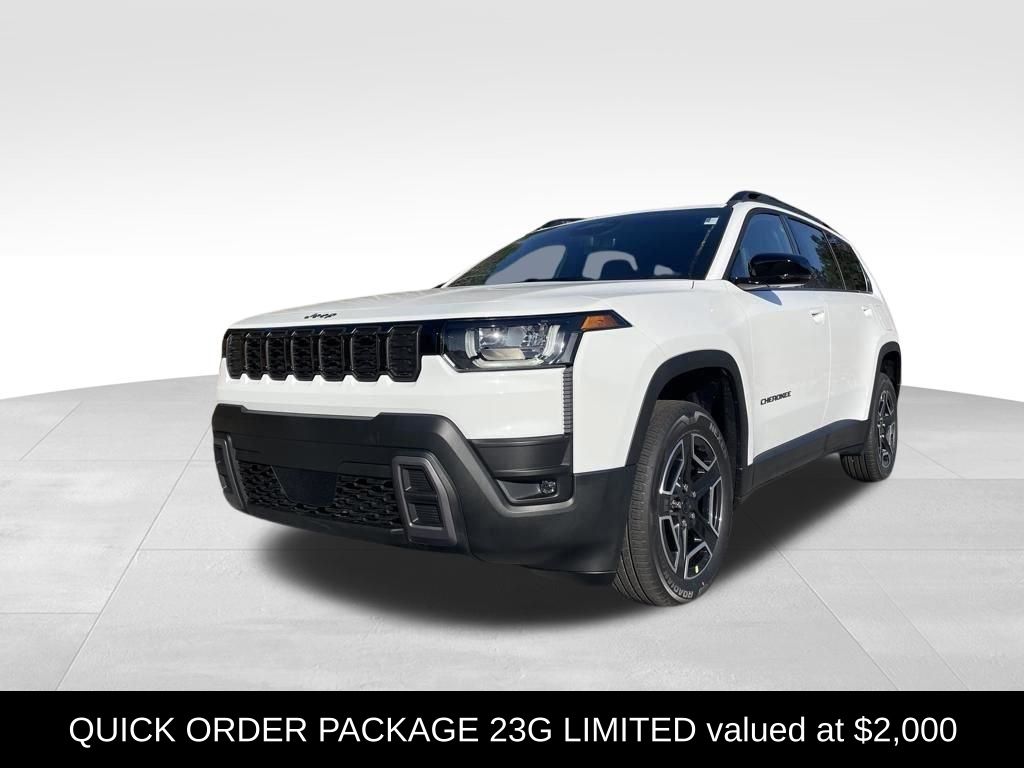 Bright White Clearcoat 2026 Jeep Cherokee SUV / Crossover Four-Wheel Drive Continuously Variable Transmission