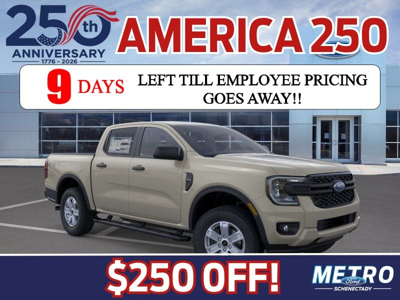 Desert Sand 2025 Ford Ranger Pickup Truck Four-Wheel Drive Automatic