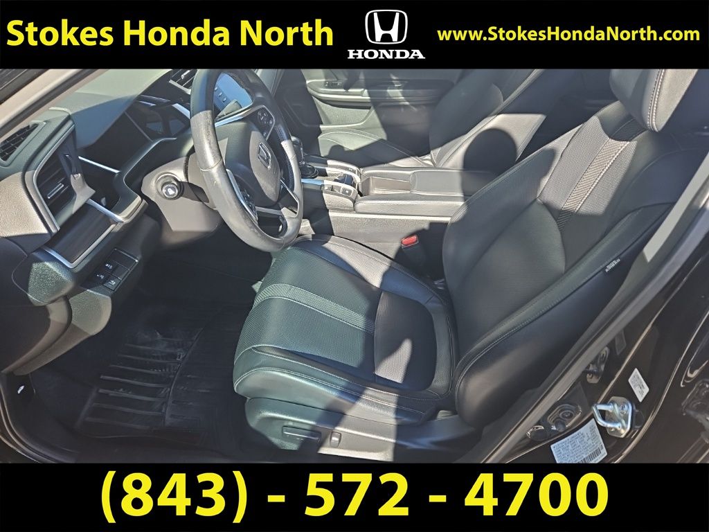 2021 Honda Civic EX-L Black at Stokes Honda North