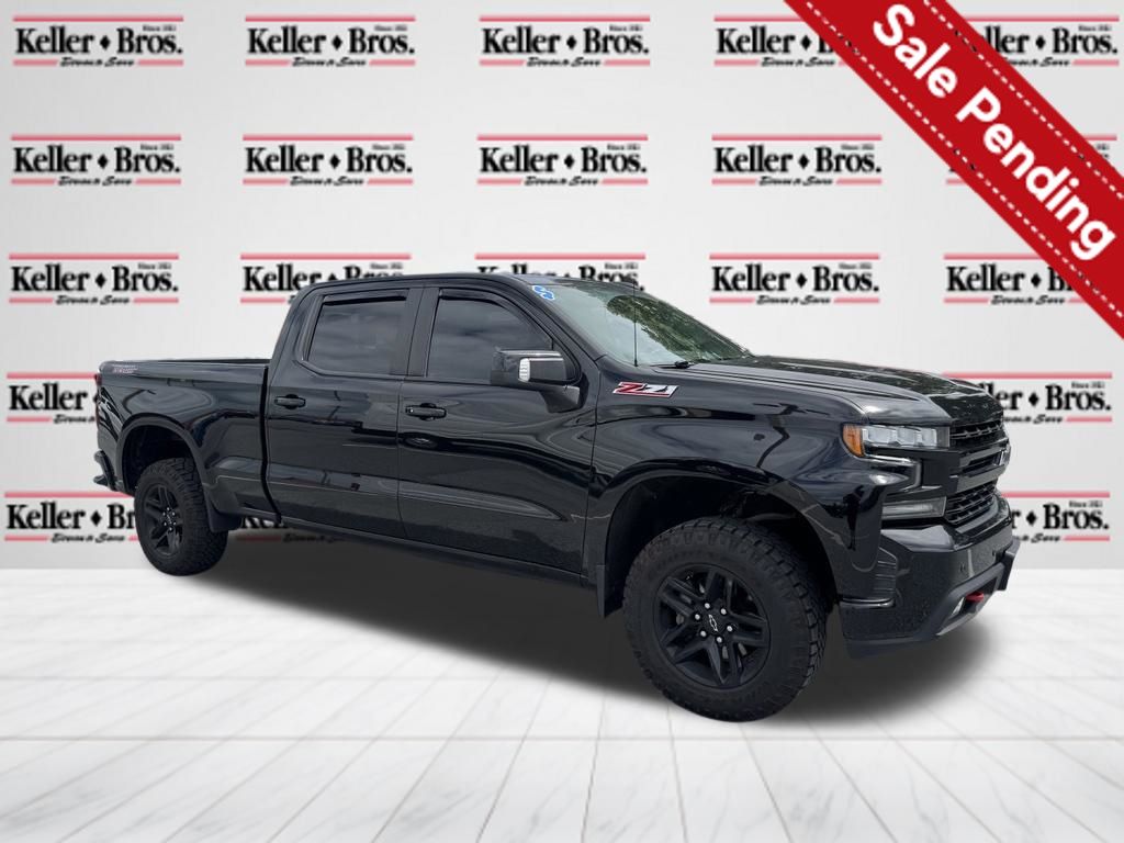 Black 2021 Chevrolet Silverado 1500 Pickup Truck Four-Wheel Drive Automatic