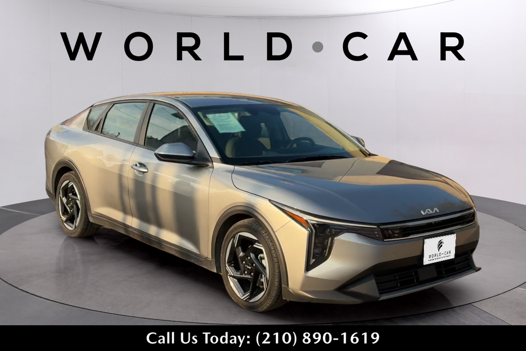 Steel Gray 2025 Kia K4 EX FWD Sedan Front-Wheel Drive Continuously Variable Transmission