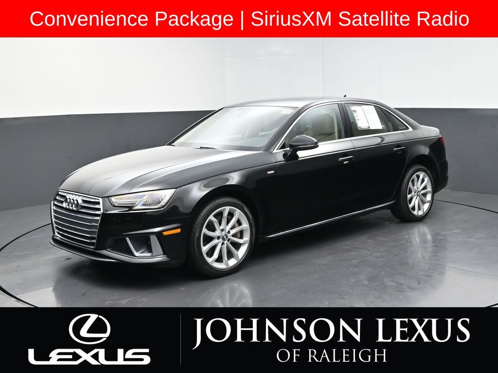Brilliant Black 2019 Audi A4 quattro Premium Plus 45 TFSI Sedan All-Wheel Drive 7-Speed Automatic