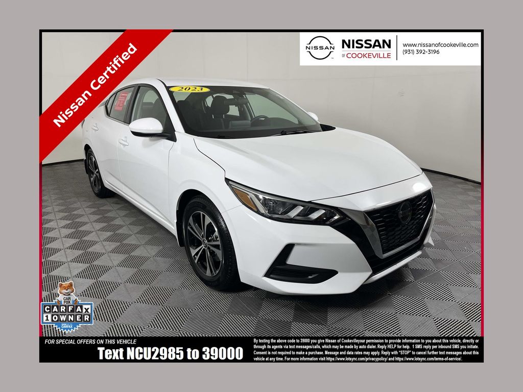 White (Fresh Powder) 2023 Nissan Sentra Sedan Front-Wheel Drive Continuously Variable Transmission