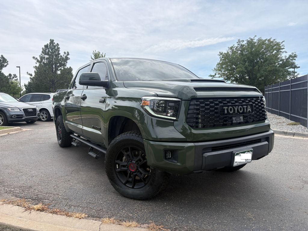 Army Green 2020 Toyota Tundra Pickup Truck Four-Wheel Drive 6-Speed Automatic