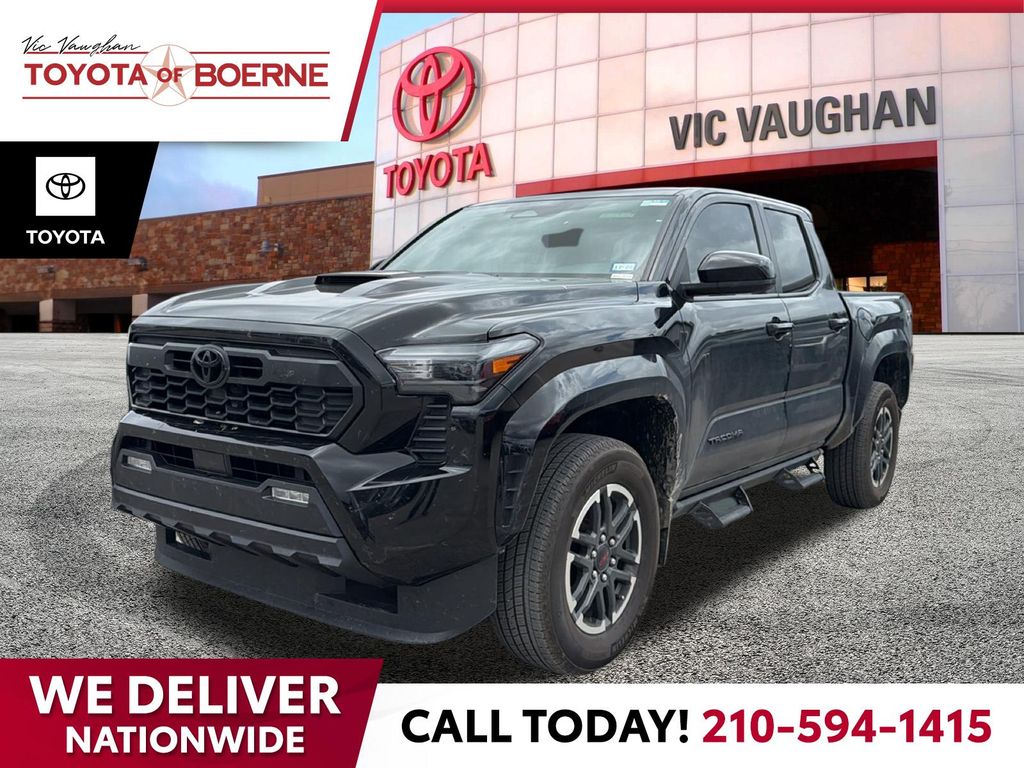 Black 2024 Toyota Tacoma TRD Sport Double Cab RWD Pickup Truck 4X2 8-Speed Automatic