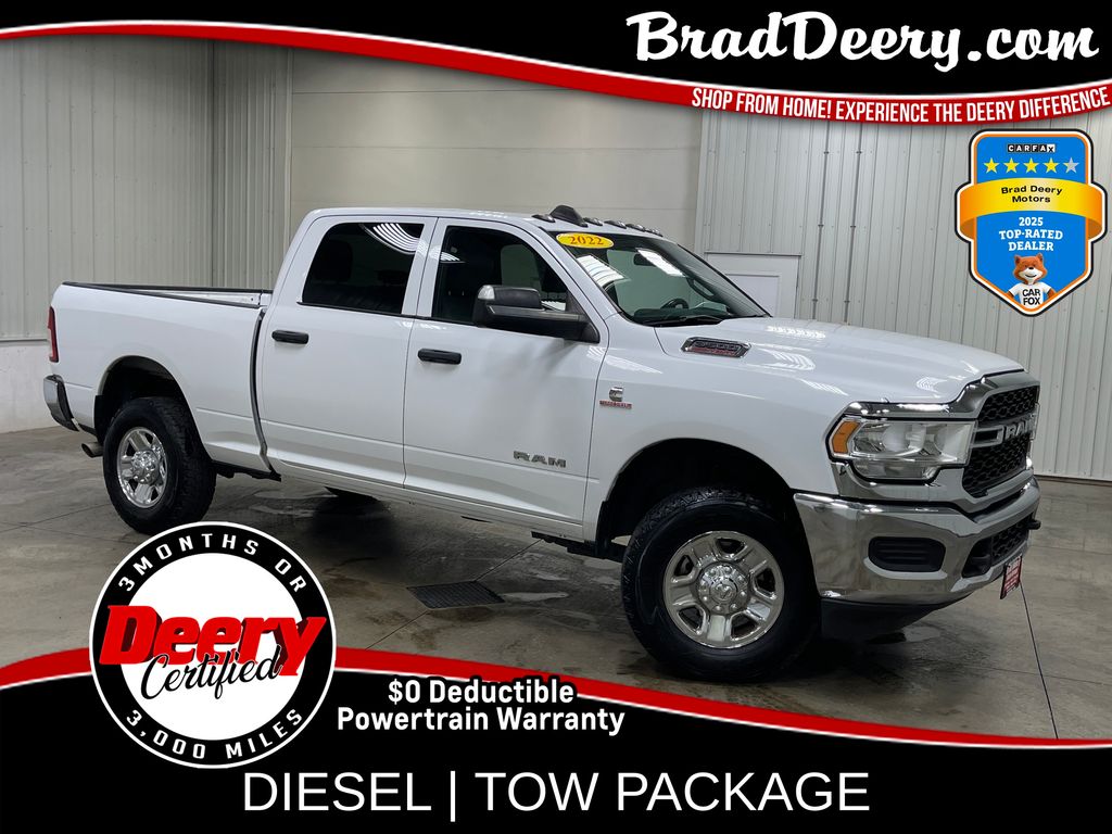 Bright White Clearcoat 2022 RAM 3500 Pickup Truck Four-Wheel Drive 6-Speed Automatic