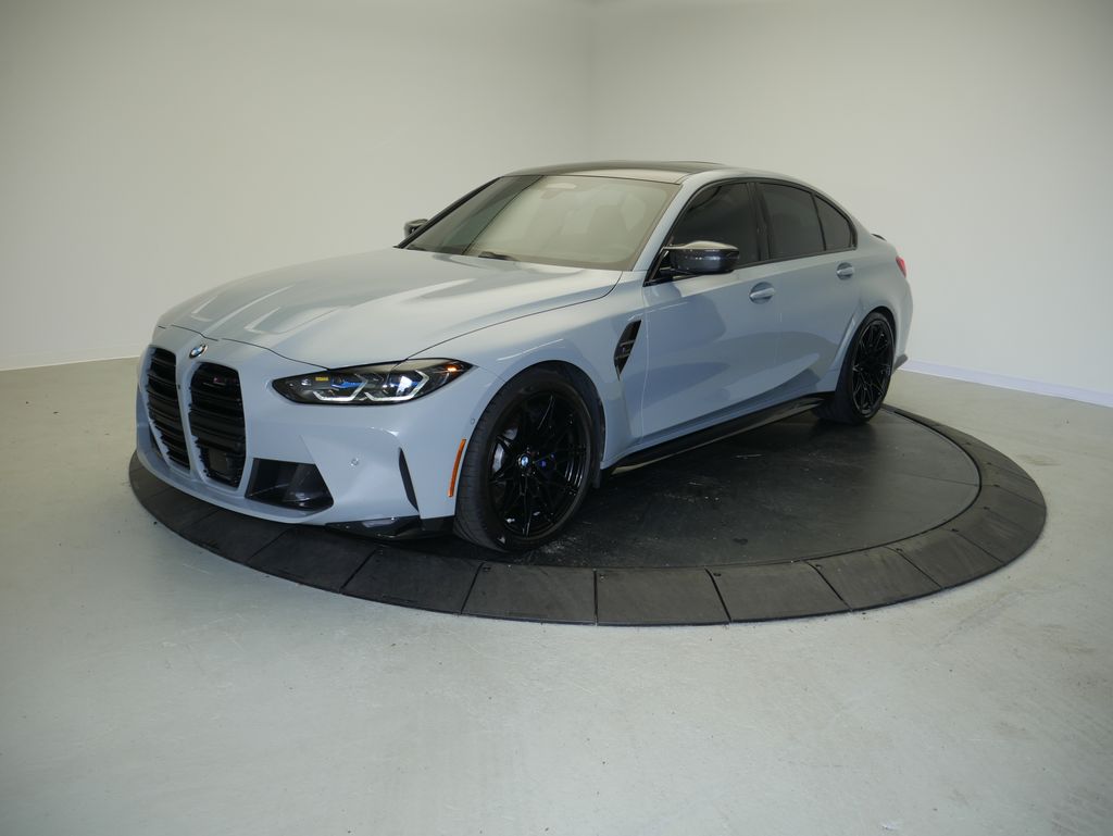 Brooklyn Gray Metallic 2024 BMW M3 Sedan All-Wheel Drive 8-Speed Automatic