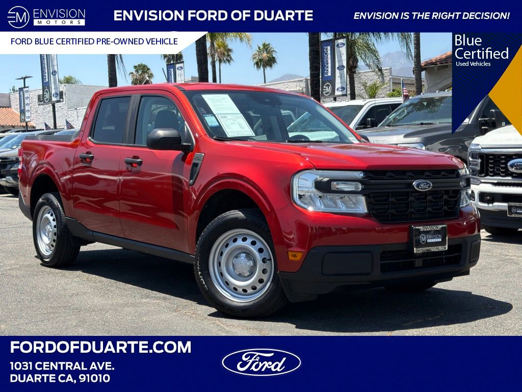 Chili Pepper Red 2024 Ford Maverick Pickup Truck Front-Wheel Drive Continuously Variable Transmission