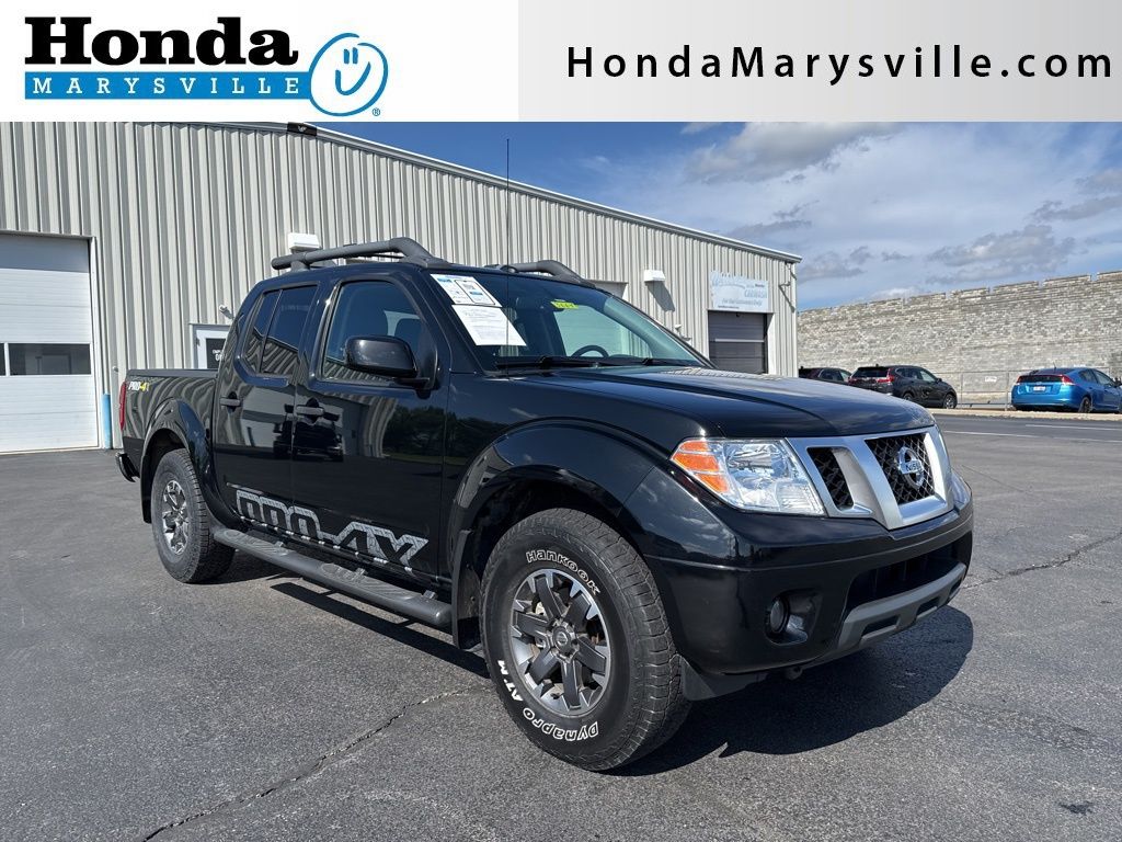 Gray (Magnetic Black Pearl) 2020 Nissan Frontier PRO-4X Crew Cab 4WD Pickup Truck Four-Wheel Drive 9-Speed Automatic