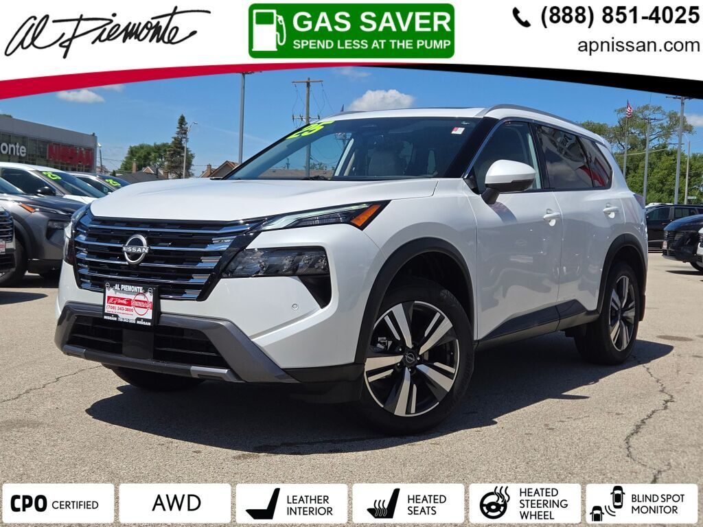 White Pearl 2025 Nissan Rogue SUV / Crossover All-Wheel Drive Continuously Variable Transmission