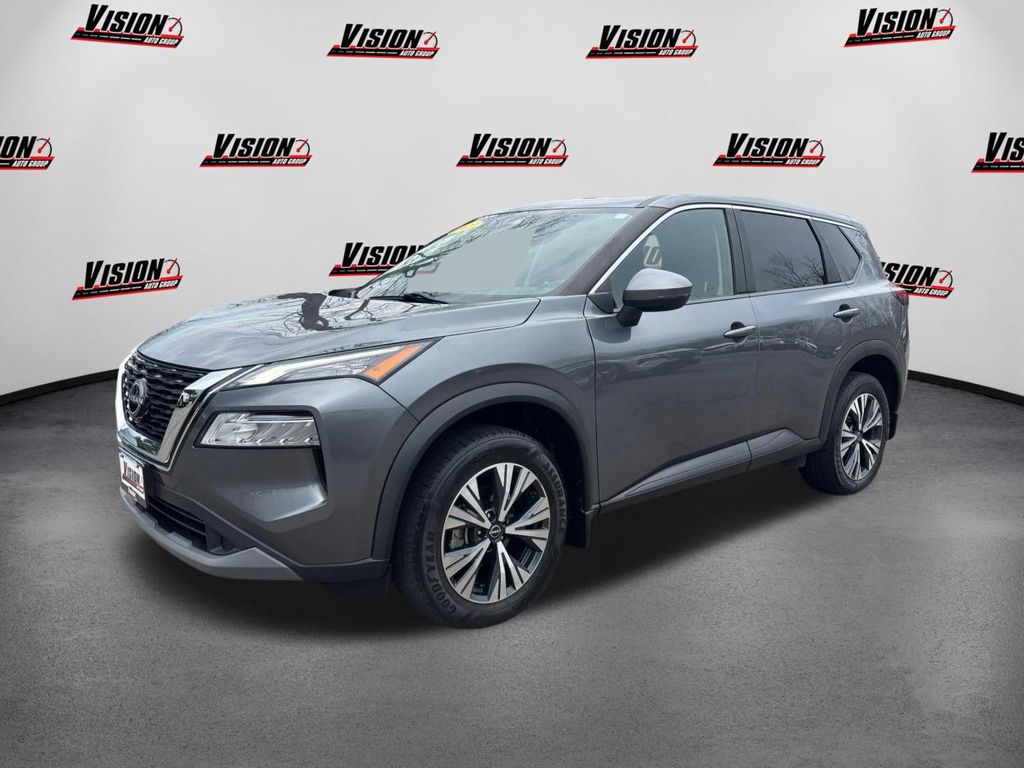 Gray (Gun Metallic) 2022 Nissan Rogue SV AWD SUV / Crossover All-Wheel Drive Continuously Variable Transmission
