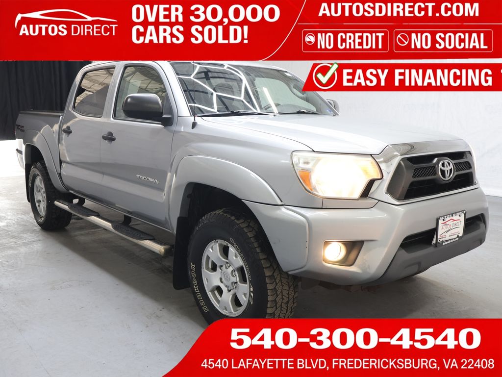 Silver Sky Metallic 2015 Toyota Tacoma Pickup Truck Four-Wheel Drive 5-Speed Automatic