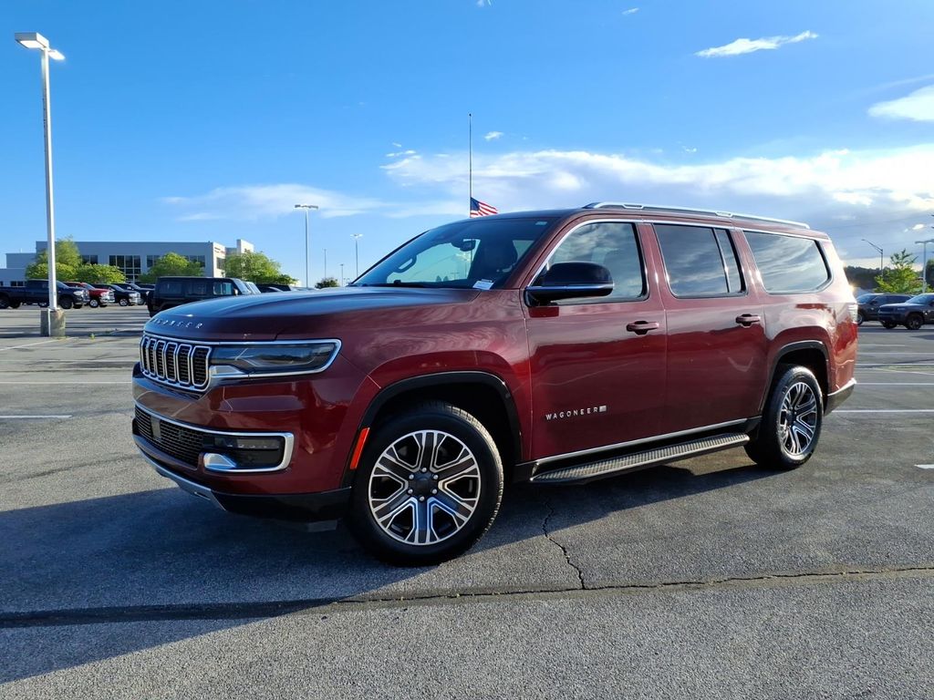 Velvet Red Pearlcoat 2024 Jeep Wagoneer L Series II 4WD SUV / Crossover Four-Wheel Drive 8-Speed Automatic