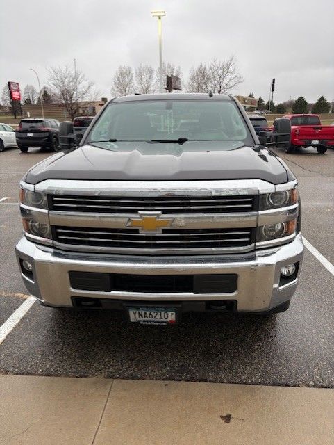 Gray (Tungsten Metallic) 2015 Chevrolet Silverado 3500HD LT Crew Cab 4WD Pickup Truck Four-Wheel Drive 6-Speed Automatic Overdrive