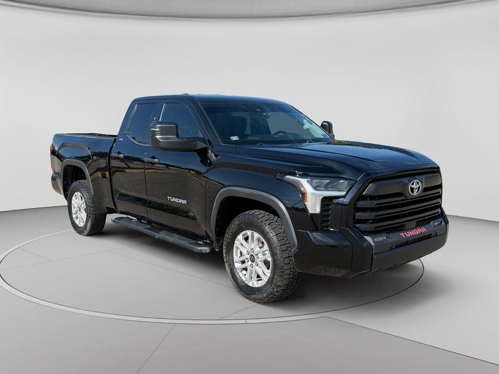 Midnight Black Metallic 2022 Toyota Tundra Pickup Truck Four-Wheel Drive Automatic