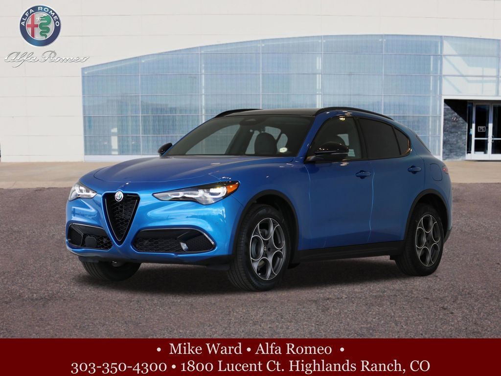 Misano Blue Metallic 2025 Alfa Romeo Stelvio 8-Speed Automatic