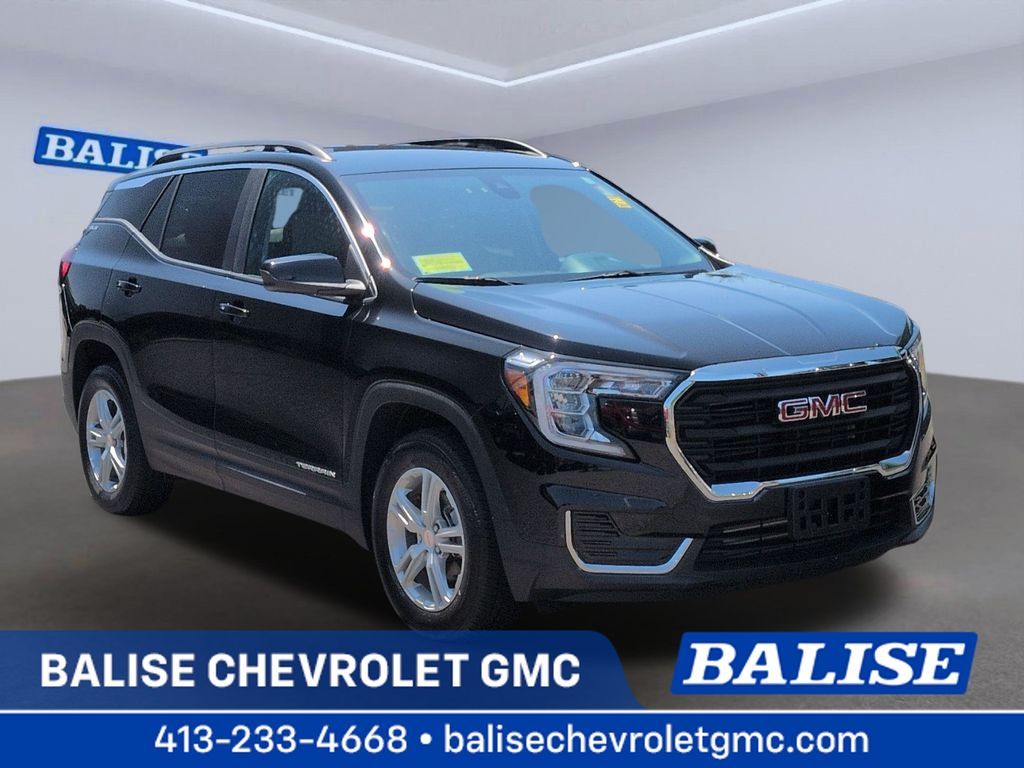 Black (Ebony Twilight Metallic) 2023 GMC Terrain SUV / Crossover All-Wheel Drive 9-Speed Automatic