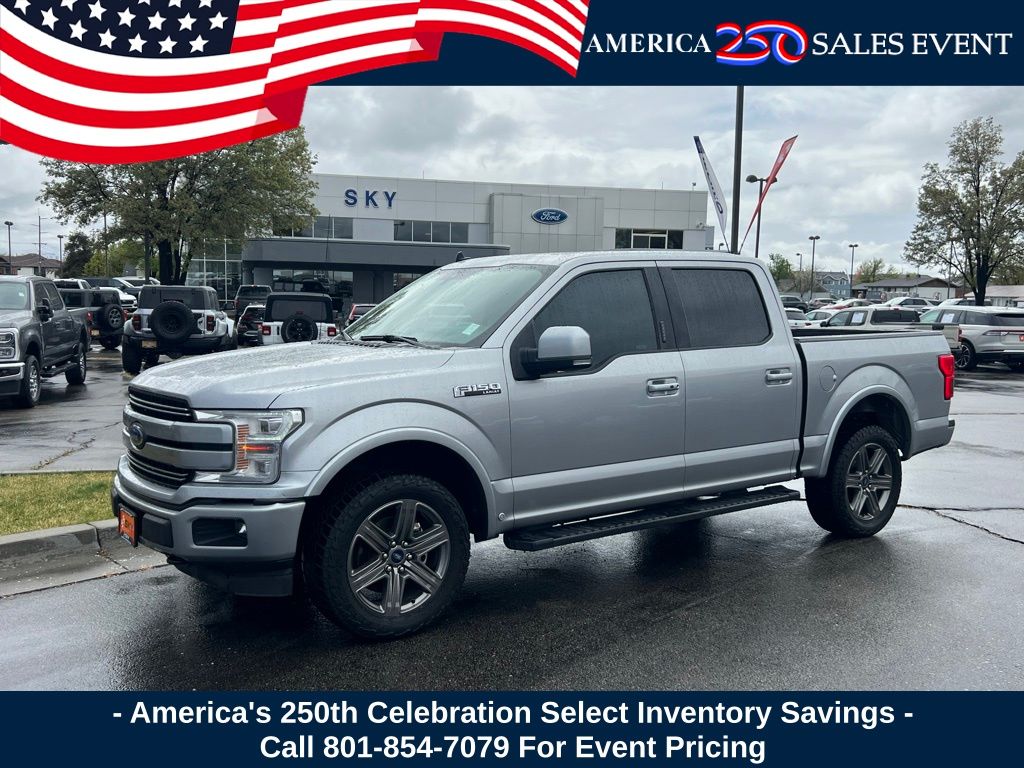 Iconic Silver Metallic 2020 Ford F-150 Pickup Truck Four-Wheel Drive Automatic