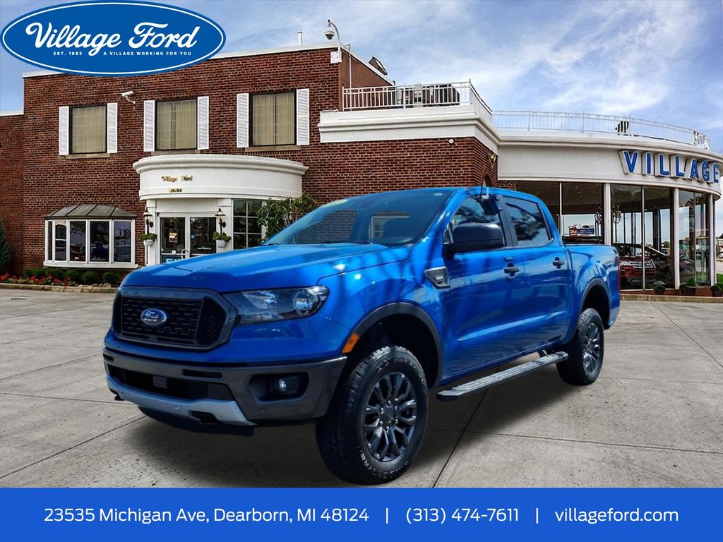 Velocity Blue Metallic 2023 Ford Ranger XLT SuperCrew 4WD Pickup Truck Four-Wheel Drive Automatic